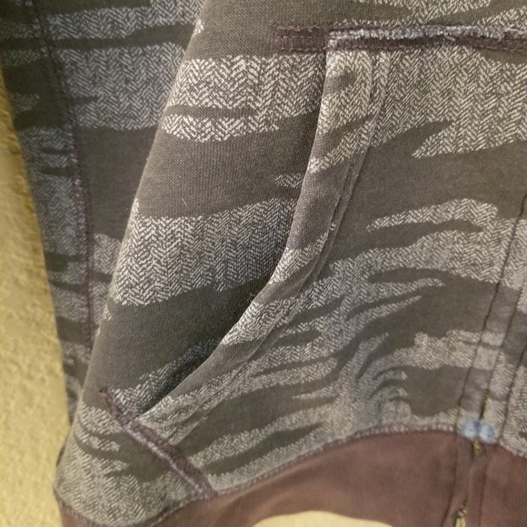 Children's Place navy blue camo fully lined hooded zip up jacket Size M 7/8 - Picture 7 of 11